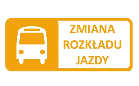 Zmiana godzin odjazdu autobusu