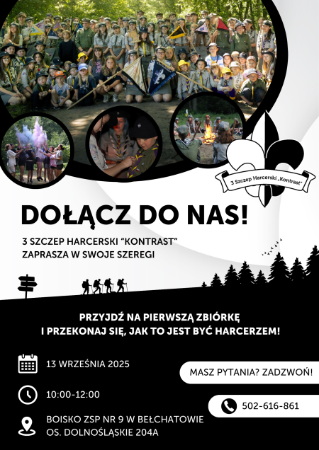 3 Szczep Harcerski „Kontrast” zaprasza w swoje szeregi!