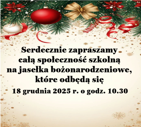 ZAPROSZENIE NA JASEŁKA