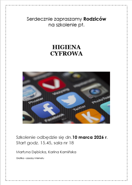 SZKOLENIE DLA RODZICÓW