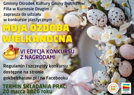 ZAPRASZAMY DO UDZIAŁU W KONKURSIE -MOJA OZDOBA WIELKANOCNA