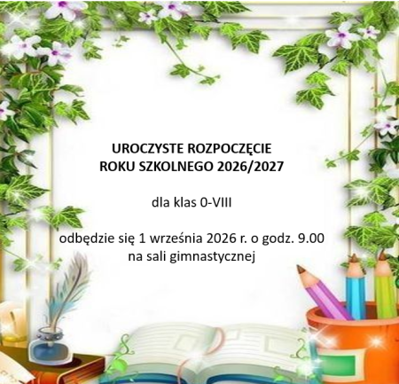 INAUGURACJA ROKU SZKOLNEGO 2026/2027