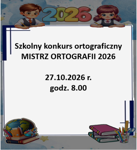 SZKOLNY KONKURS ORTOGRAFICZNY 